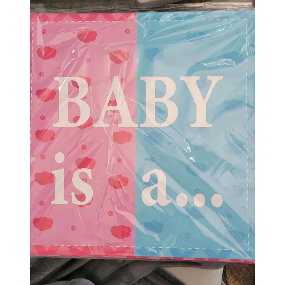Gender Reveal Decorations 4pcs Baby Box for Baby Shower Gender Reveal 4 Pieces
